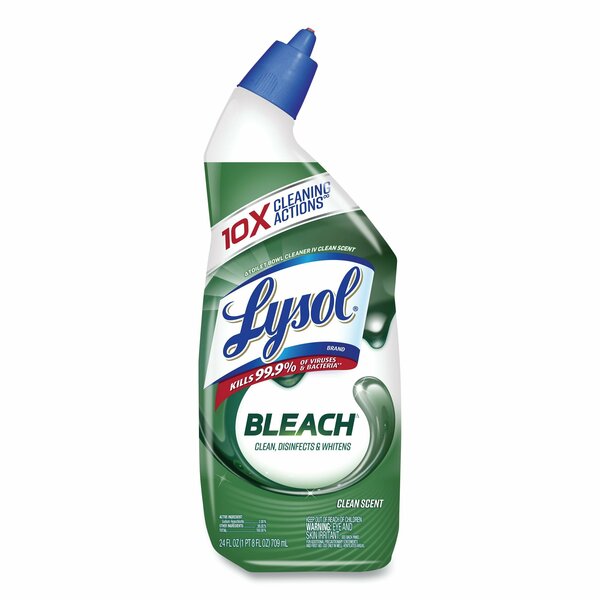 Lysol Disinfectant Toilet Bowl Cleaner with Bleach, 24 oz, PK9 19200-98014